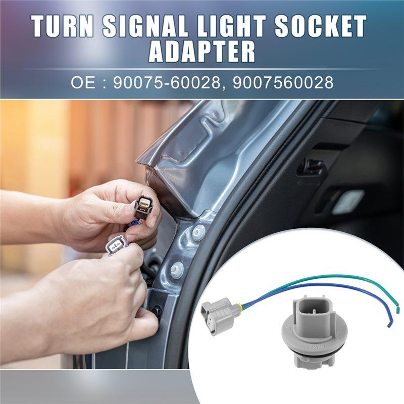 For Toyota 4Runner Limited, SR5, Sport 2003-2005 Compatible 2 Set Car Turn Signal Light Socket Holders 90075-60028 9007560028
