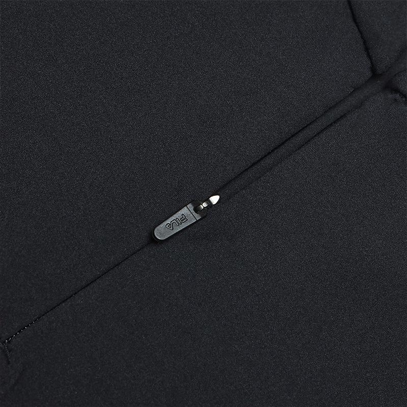 Fila Fitted Stand Collar Knitted Long Sleeve T-Shirt Women Tops Deep-Black A11W515218F-BK