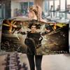 Horror Game R-Resident E-Evil Bath Towel Microfiber Soft Water Absorbing Breathable For Girl Kids Decorative Cartoon Beach Towel