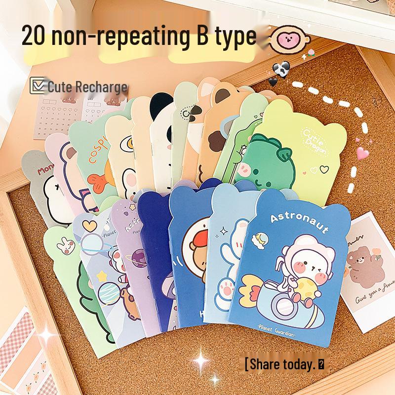 

Мини-блокнот с мультяшными животными - Милый карманный канцелярский подарок