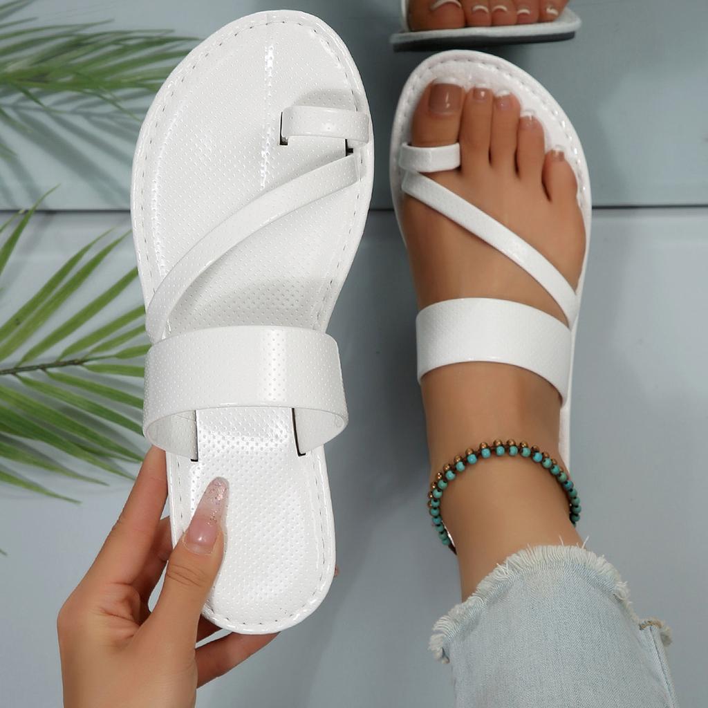Fashion 2025 Summer New Large Sandals Breathable Flat Slippers Outdoor Travel Women's Shoes High Quality Beach Women's Slippers