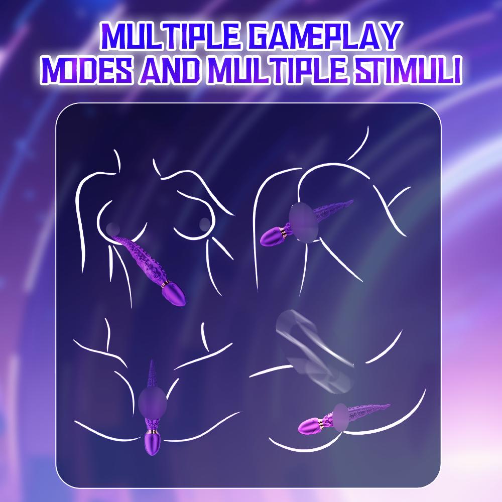Sexy Sex Toy For Women Men Laser Rotating Vibrator Octopus Tentacle Massager Nipple Clitoris G-Spot Anal Prostate Masturbator