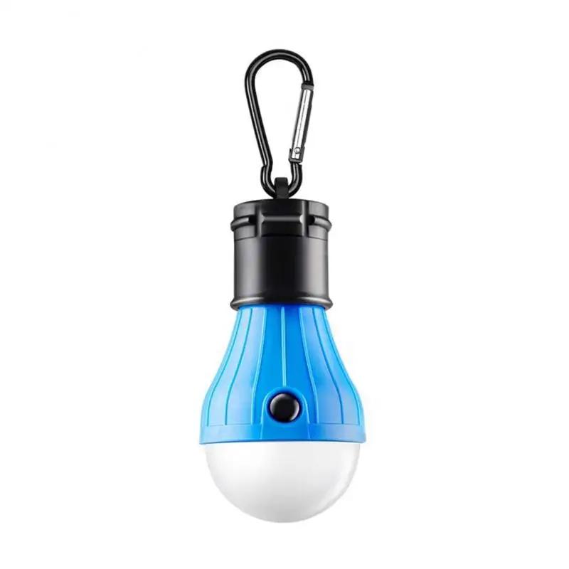 LED Bulb Emergency Lamp 3 Lighting Portable Camping Light Mini Modes Outdoor Night Work Lights Tent Hanging Lamp with Hooks
