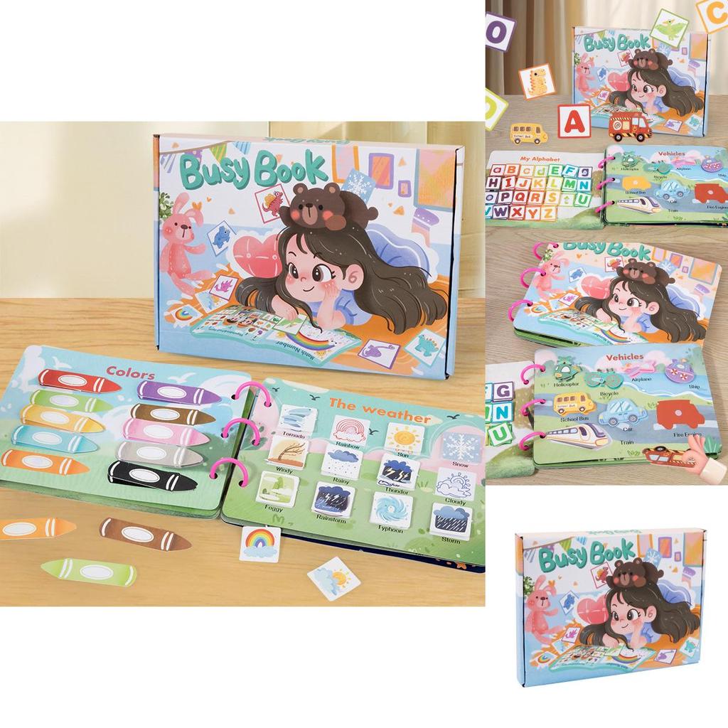 Quiet Stickon Book For Kids Montessori Early Education Toy With Customizable Fun