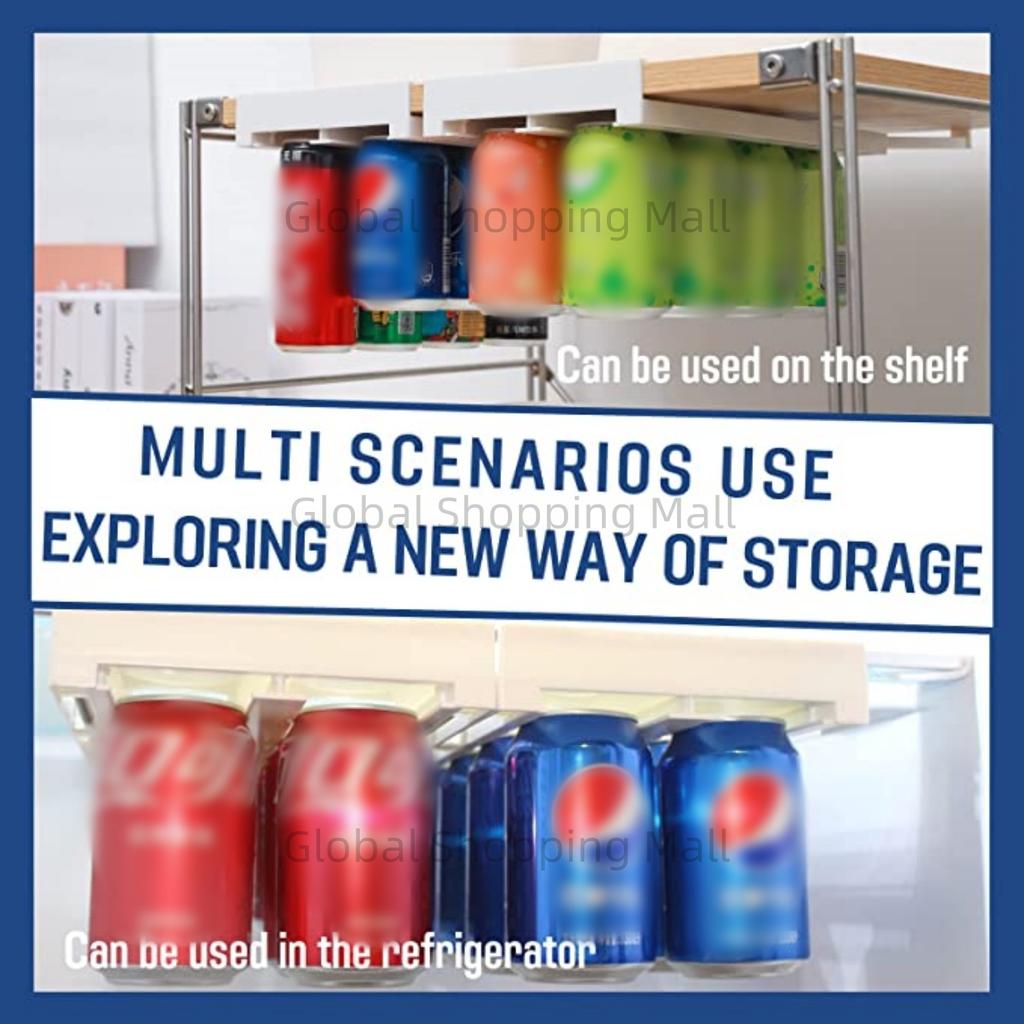 Can Dispenser Beer Soda Storage Rack Refrigerator Slide Under Shelf For Soda Can Beverage Organizer Container Fridge Storage