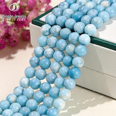 Jingde Larimar Loose Beads for DIY Jewelry - Semi-finished Bracelet Accessories