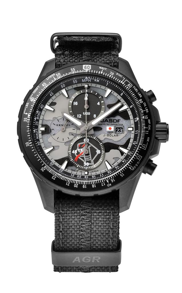 Kentex Solar Chronograph JASDF Solar Pro Flight Training Group Model Watch, S802M-02