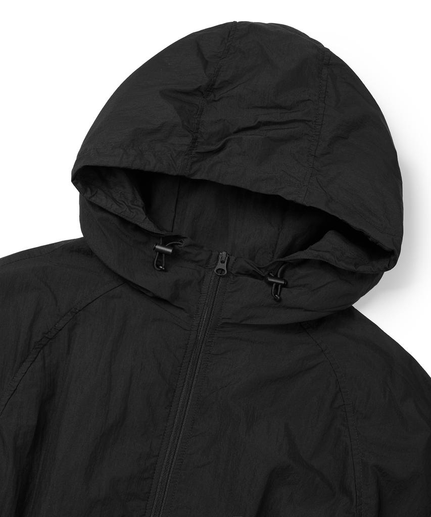 Musinsa Standard Woman Women'S Shirred Windbreaker Jacket [Black]