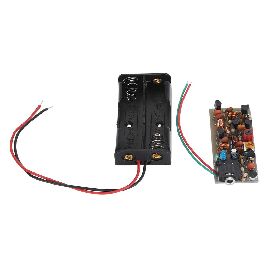 FM Transmitter Board Kit Adjustable Volume Wireless Microphone Transmitter Module Kit for DIY Campus