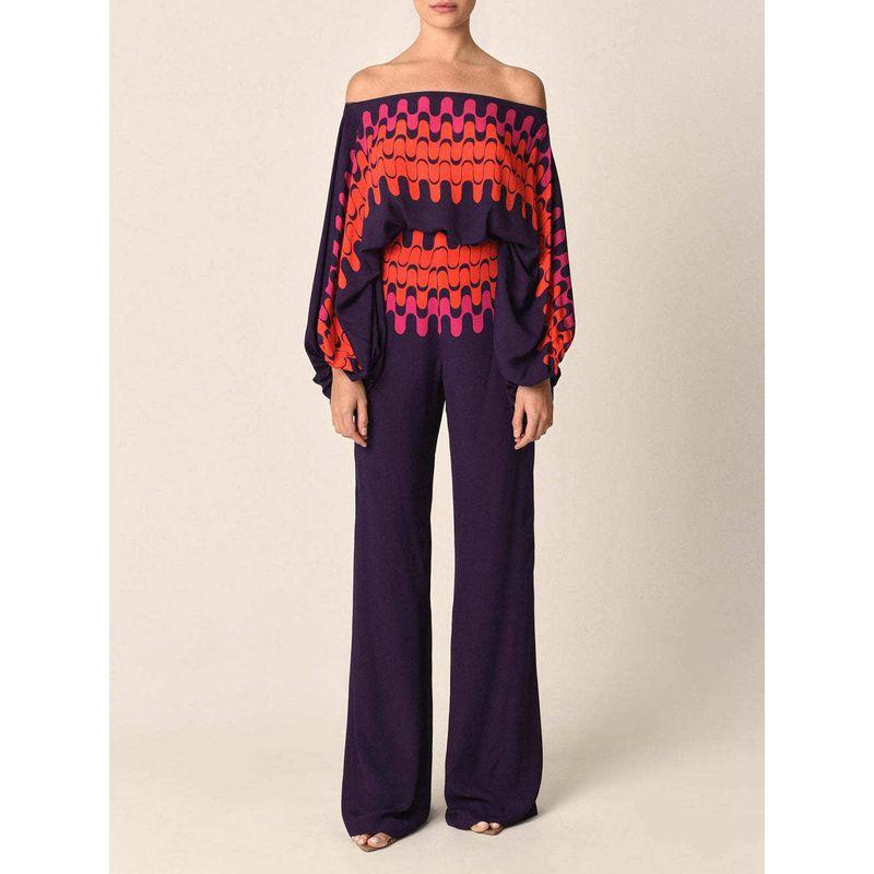 2024 Summer New Women s Wide-Leg Pants Set Cross-Border Foreign Trade Slimming Casual Stylish Two-Piece Set Navy Blue XL