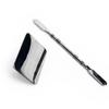 Mosero stainless steel makeup palette spatula set makeup spatula makeup mixing palette makeup palette stainless steel, large