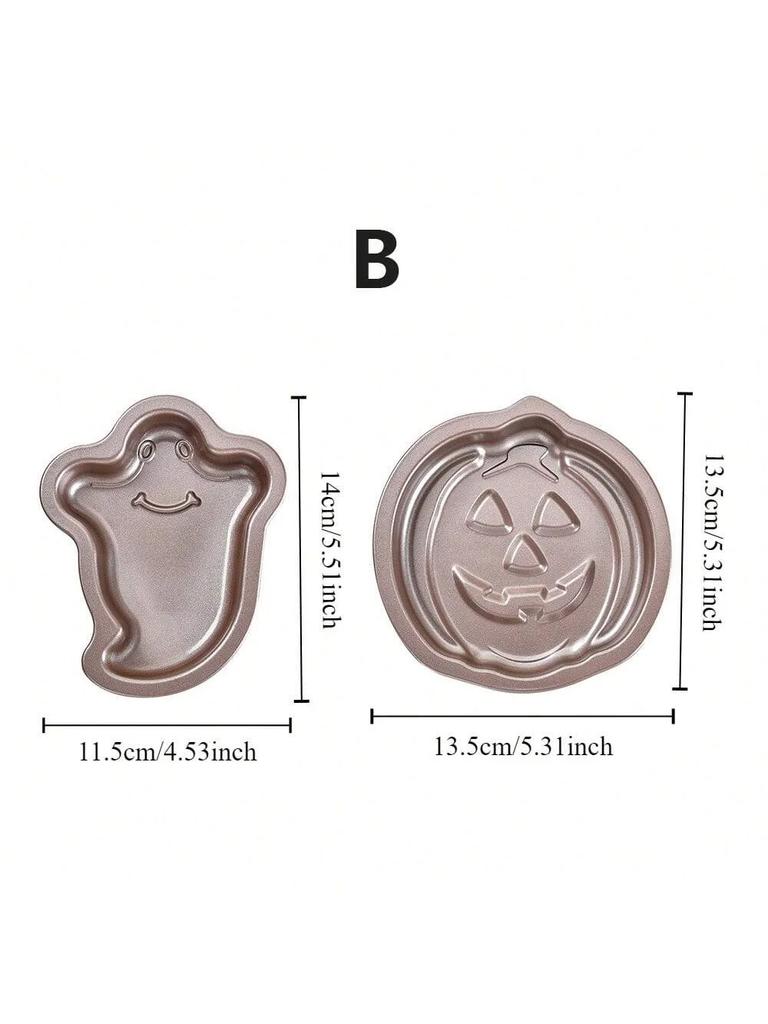 Non-Stick Halloween Cookie Cutter and Cake Mold Set for Baking Pastry Dough Shapes Biscuits and Desserts Kitchen Tools