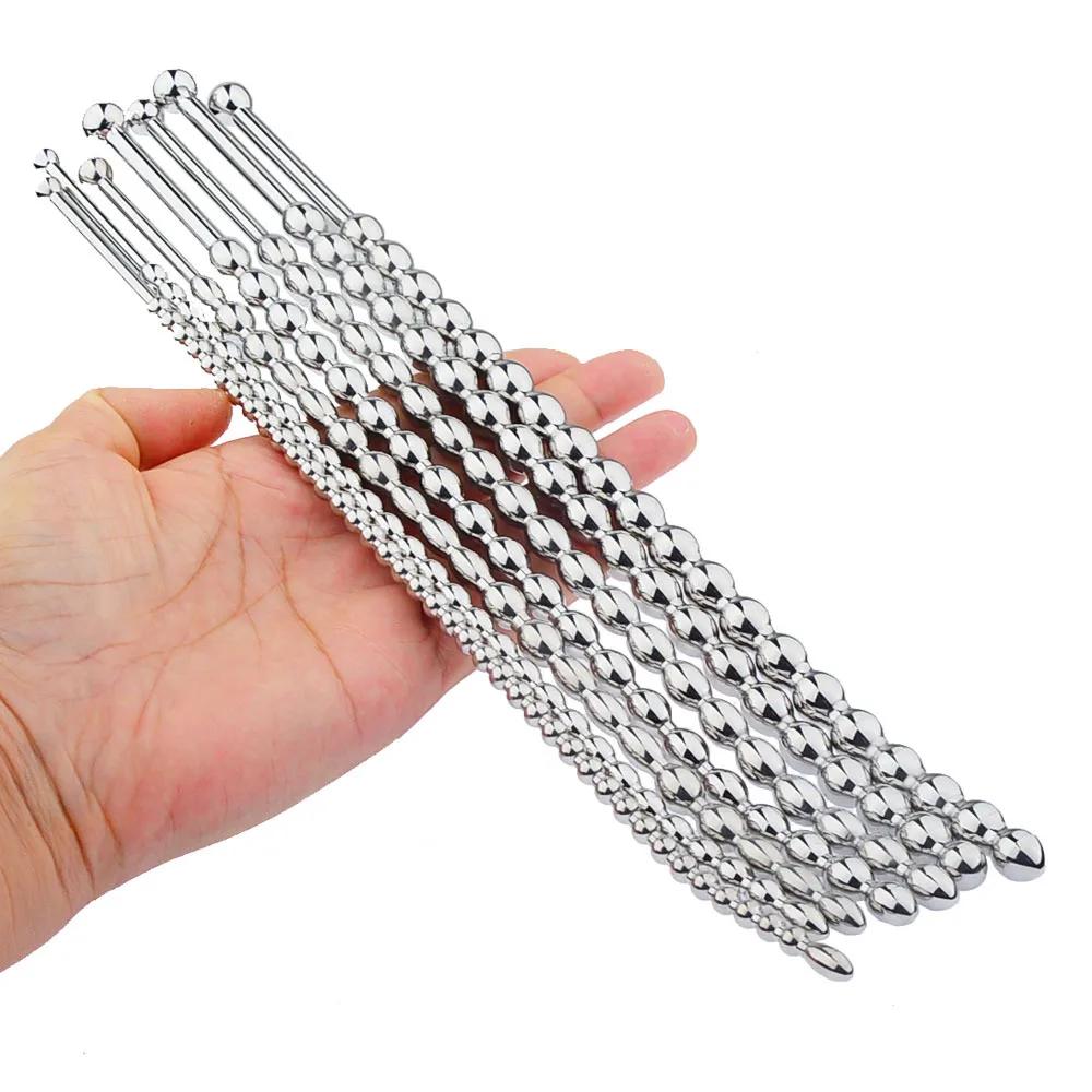 Manyjoy Stainless Steel Curved Urethral Plug 3PCS/Sets Urethral Dilators Penis Plug Dilator Ejaculation Delay for Men Catheters
