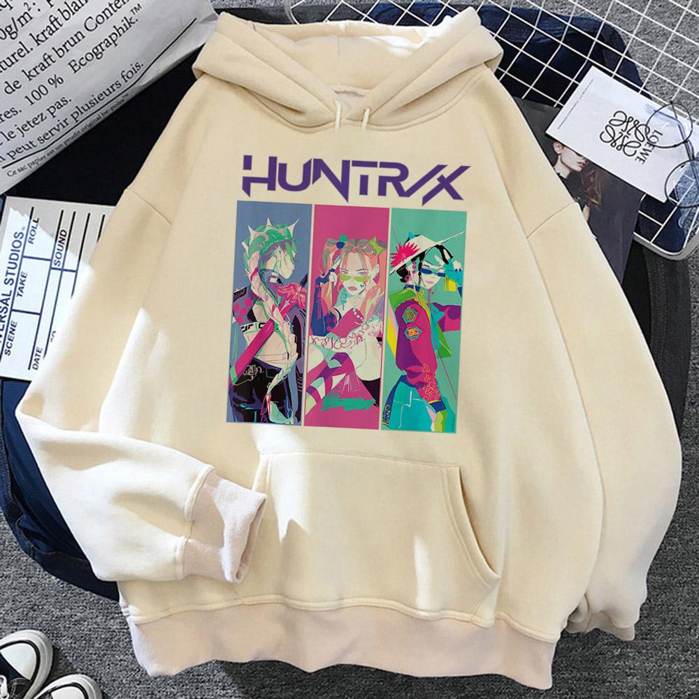 KPop Demon Hunters Hoodies Men Women Anime Cartoon Fashion Streetwear Pullovers Cartoon Sweatshirt
