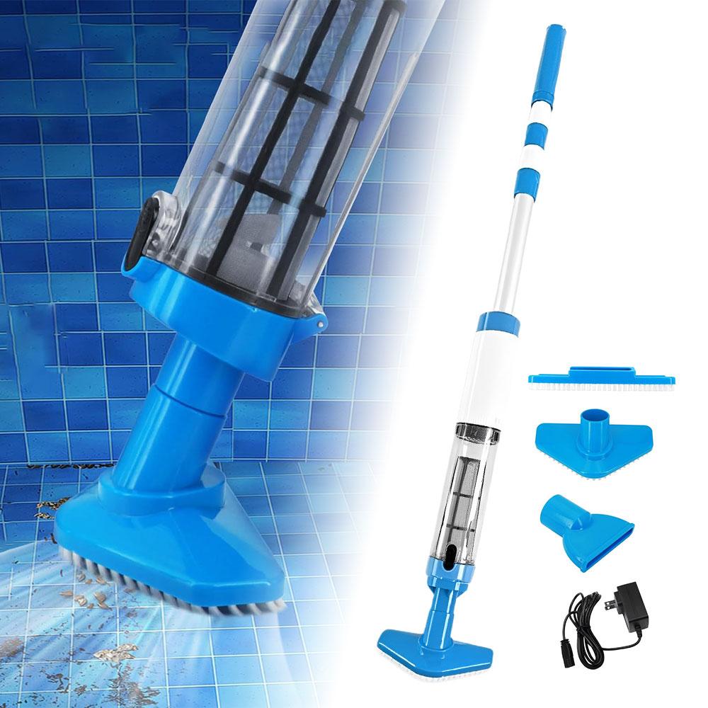 3 in 1 Cordless Rechargeable Handheld Pool Vacuum Telescopic Swimming Cleaner for Home Pool Spa Cleaning
