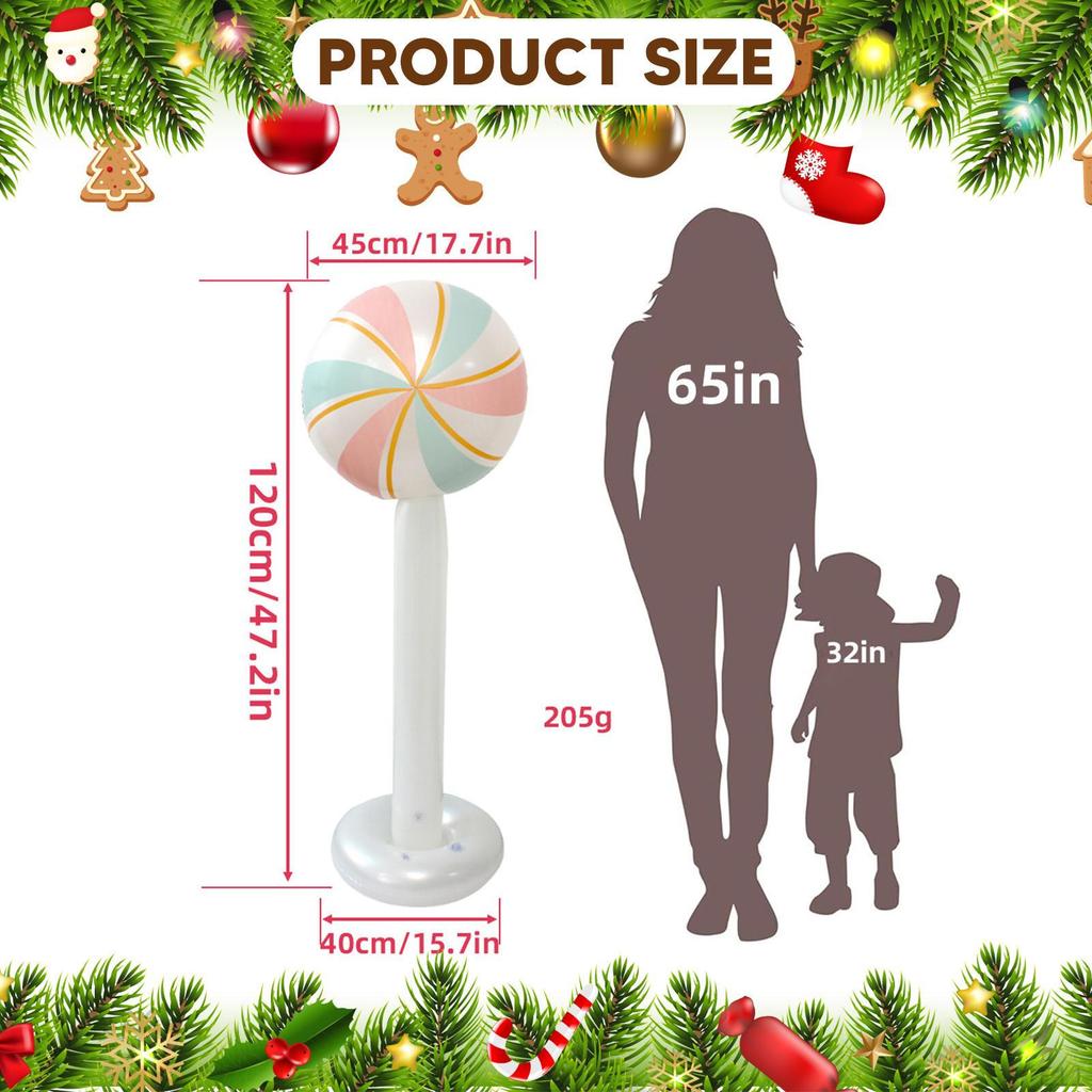 Christmas Inflatable Candy Decor Party Supplies for Home