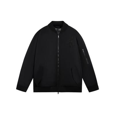 LiNing CF Suo Serie Traum-Thema Show Arbeitskleidung Stehkragen Daunenjacke Unisex Oberbekleidung Schwarz AYMS407-5