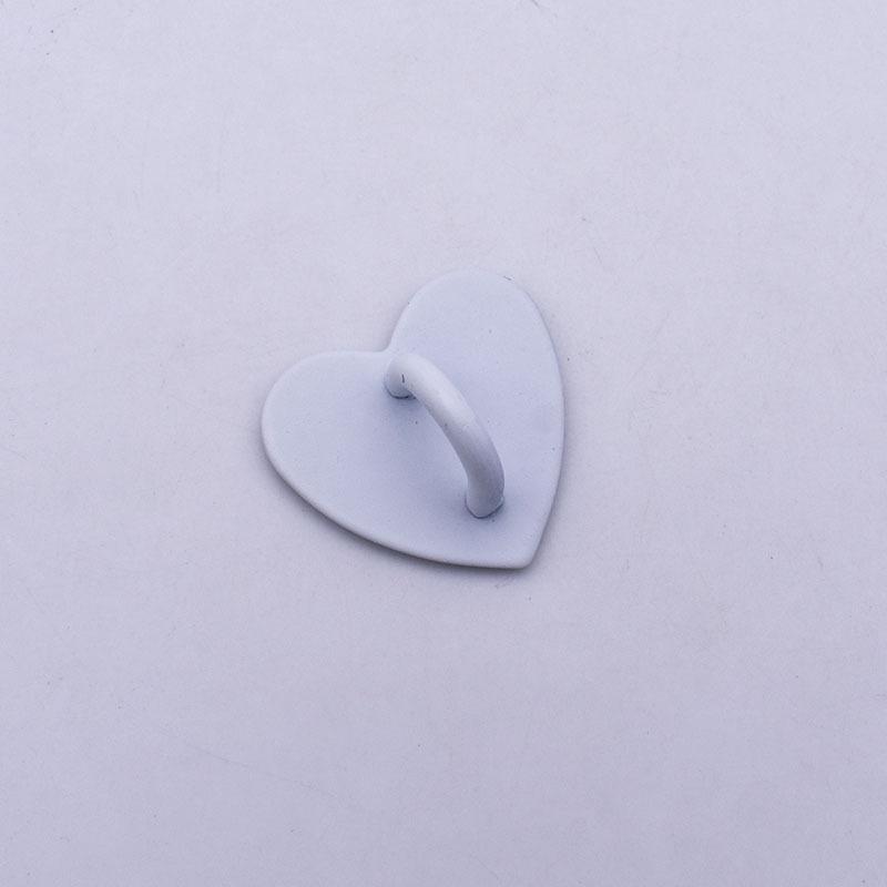 5PCS Kawaii Adhesive Metal Heart Phone Charm Holder Mobile Phone Case Finger Ring Stand Hook Buckle Charm Clasp Accessory String