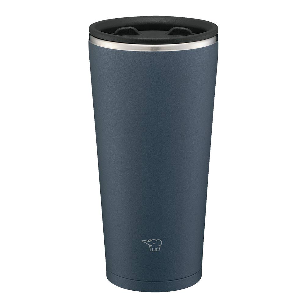 Zojirushi Stainless Steel Tumbler with Lid, Insulates for Hot and Cold Drinks, 0.45L, SX-FA45-BM, Slate Black