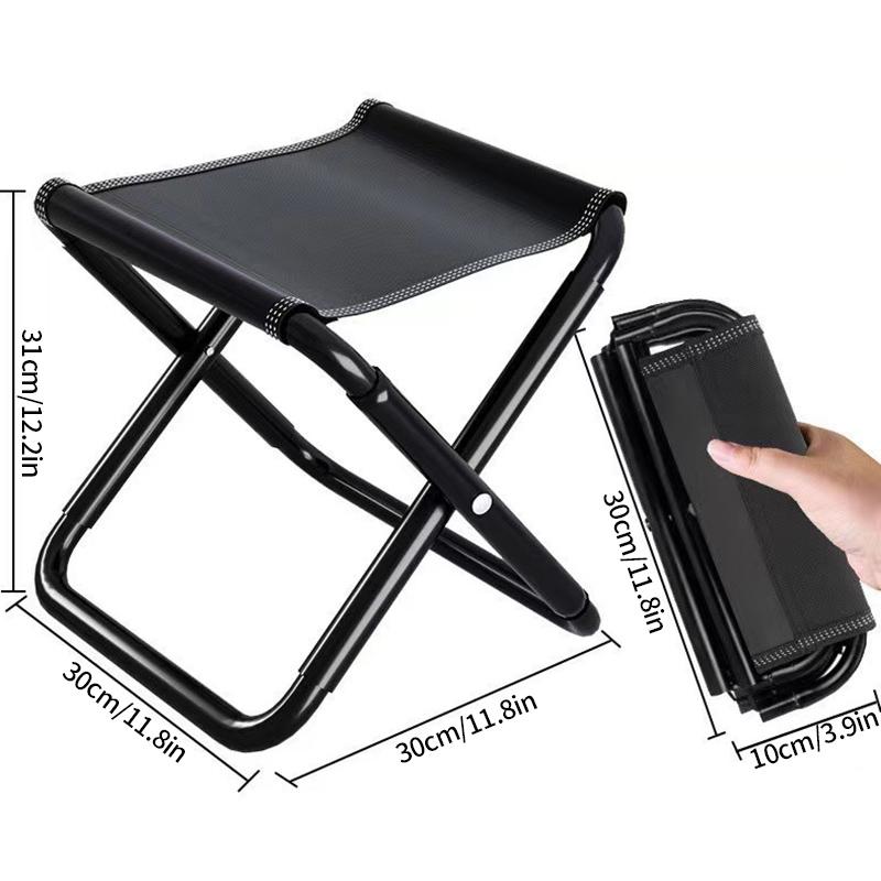 Outdoor Folding Chair Portable Fishing Chair Campin Stools Travel Hiking Lightweight Stools Picnic Accessories Collapsible