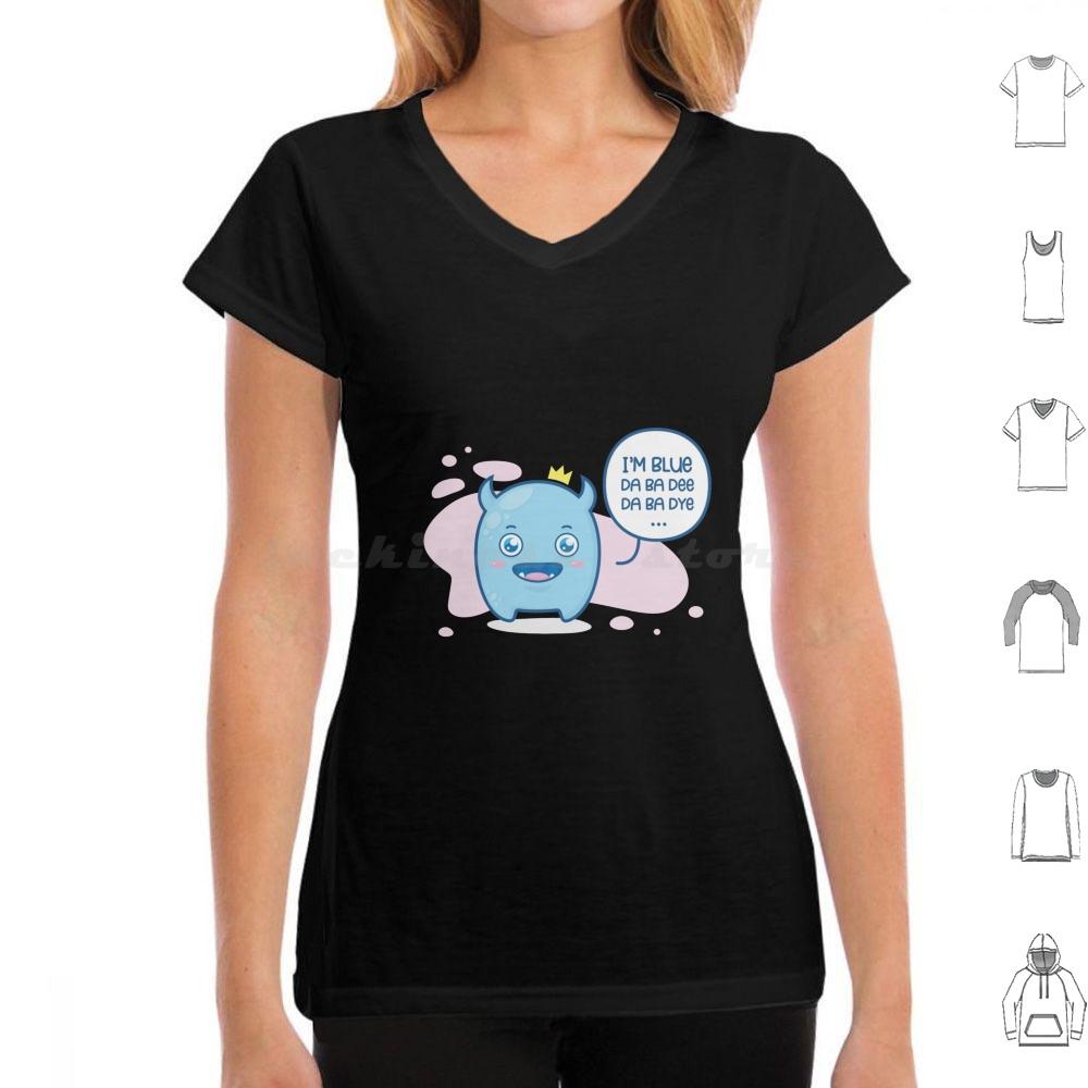 Im Blue  Da Ba Dee Da Ba Dye  T Shirt Big Size 100 Cotton Im Blue Da Ba Dee Da Ba Dye Da Ba Die If I Was Green I Would Die