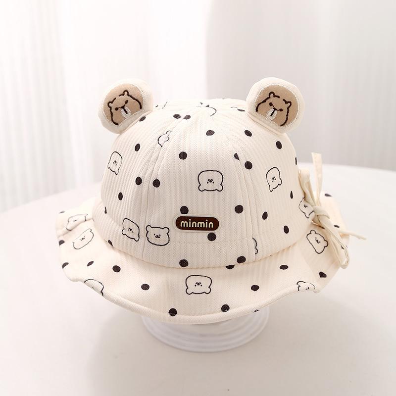 Kids Spring Autumn Sun Protection Bucket Hat Boys Girls Cute Shading Basin Cap Infant Toddler Four Seasons Universal Hat