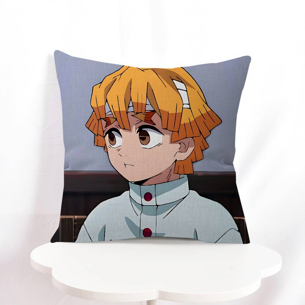 A-Agatsuma Zenitsu Personalized Pillow Cover Kids Bedroom Wild Party Decor Pillowcase Kid Birthday Shower Gift