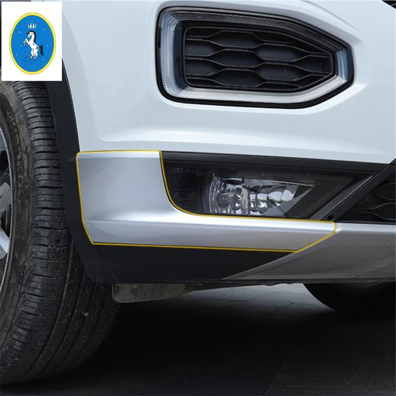 Yimaautotrims Příslušenství Pro Volkswagen T-Roc T Roc 2018 - Sada Krytů Rohů Spodního Ochranného Lištování Předního Mlhového Světla Nárazníku
