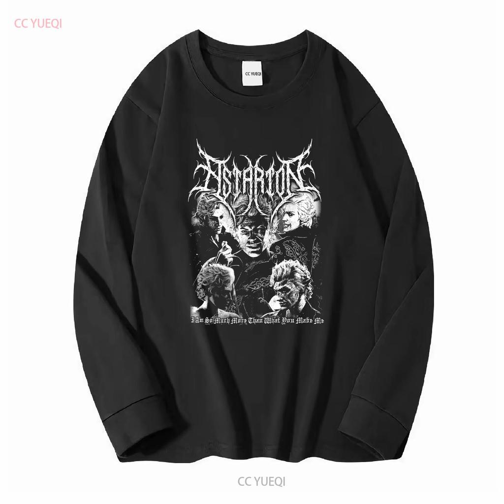 Limited Astarion Black Metal Vintage T Shirt For Women and Man long or short sleeves vintage Washed Unisex Soft Slightly
