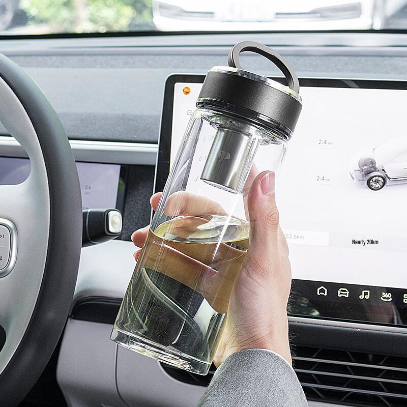 WANXIANG Single Layer Thickened Portable Glass Cup