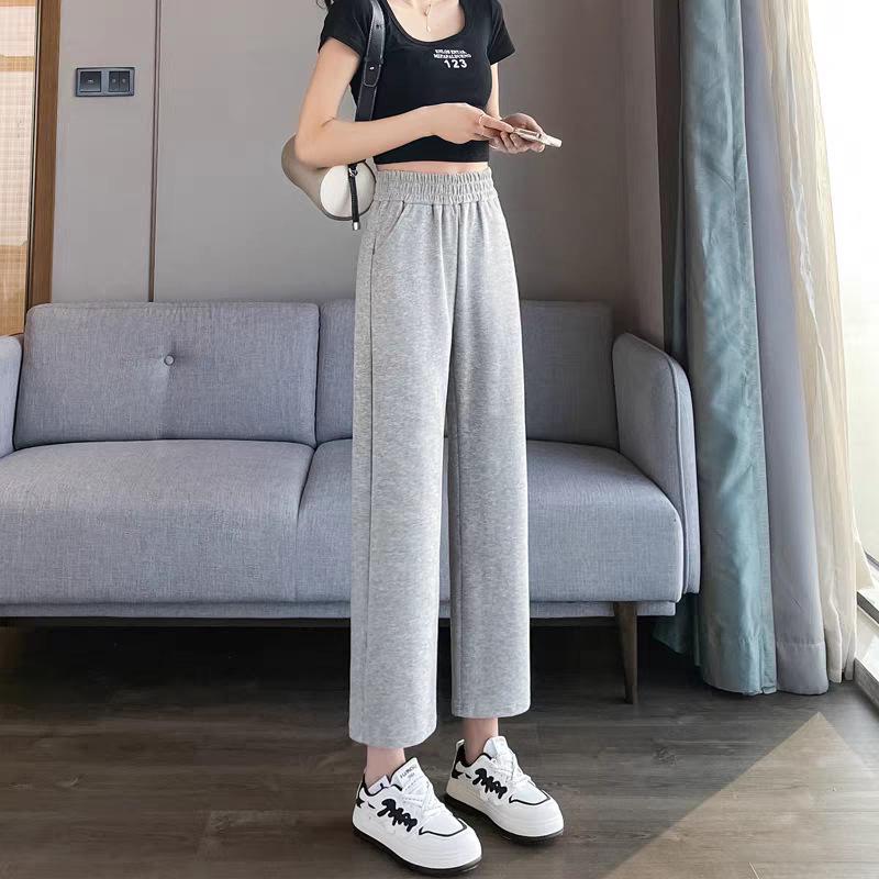 

Petite Women s High-Waisted Wide-Leg Spring Pants, Casual Loose-Fit, Straight-Leg, New 2026 Style Extra Large сірий колір