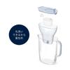 Brita Water Filter, Pitcher Type, PFOS/PFOA Removal Tested, Filtered Water Capacity: 1.15L (Total Capacity: 2.2L) [Genuine Japanese Product] Includes
