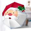 Santa Claus Deer Themed Folding Umbrella Fashion Auto-Open 8 Iron Ribs Plastic Handle Foldable Sunshade Perfect Christmas Gifts