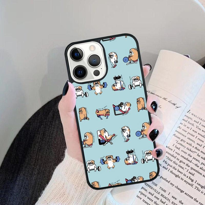 

English Bulldog Mobile Phone Case Cover For iPhone 17 Air 15 16 16e 13 14 12 11 Pro Max Coque For Apple Plus fundas iPhone 12pro max