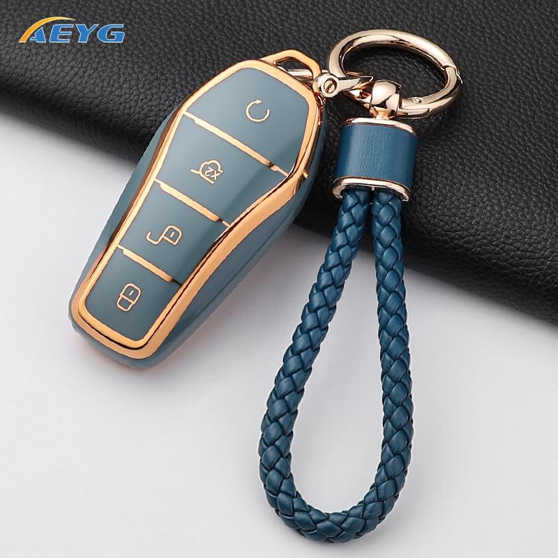 Fashion Soft Tpu Car Key Case Cover Shell For For Byd Song Plus Atto 3 Han Ev Tang Dm Qin Seal Dolphin Holder Fob Accessories