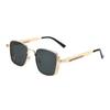 Occhiali da Sole Polarizzati da Uomo Lega di Alluminio Magnesio Occhiali da Sole Punk Doppia Barra Quadrati Occhiali da Sole UV400 Occhiali da Pesca