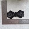 Black & White Bead Butterfly Lace Fabric Patch for DIY Hair Accessories