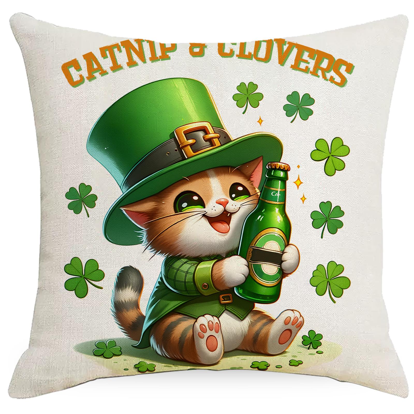 

Новая ул.. День Святого Патрика Наволочка-пуш Ирландский праздничный декор Наволочка-пуш 45 * 45Cm