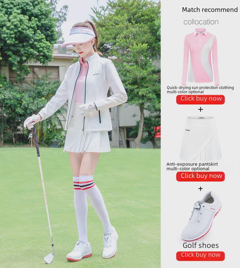 Yeni Kadın Golf Ceket - Sonbahar/Kış, Rüzgar Geçirmez, Su Geçirmez, Dar Kesim, Sıcak, Rahat Spor Stili