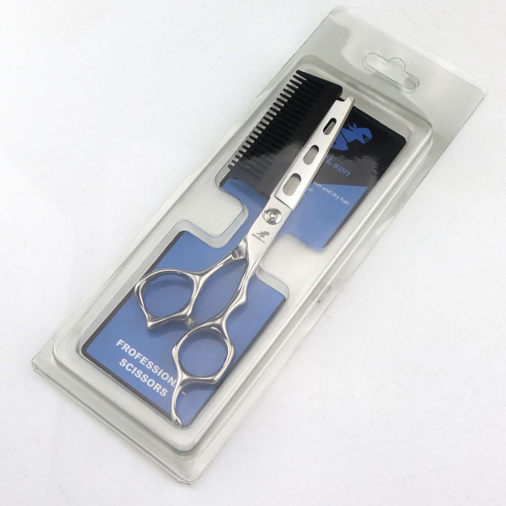 6.0 Inch Hair Scissors with Comb, Personalized Hair Scissors, Haircut, Flat Cut Bangs Cut