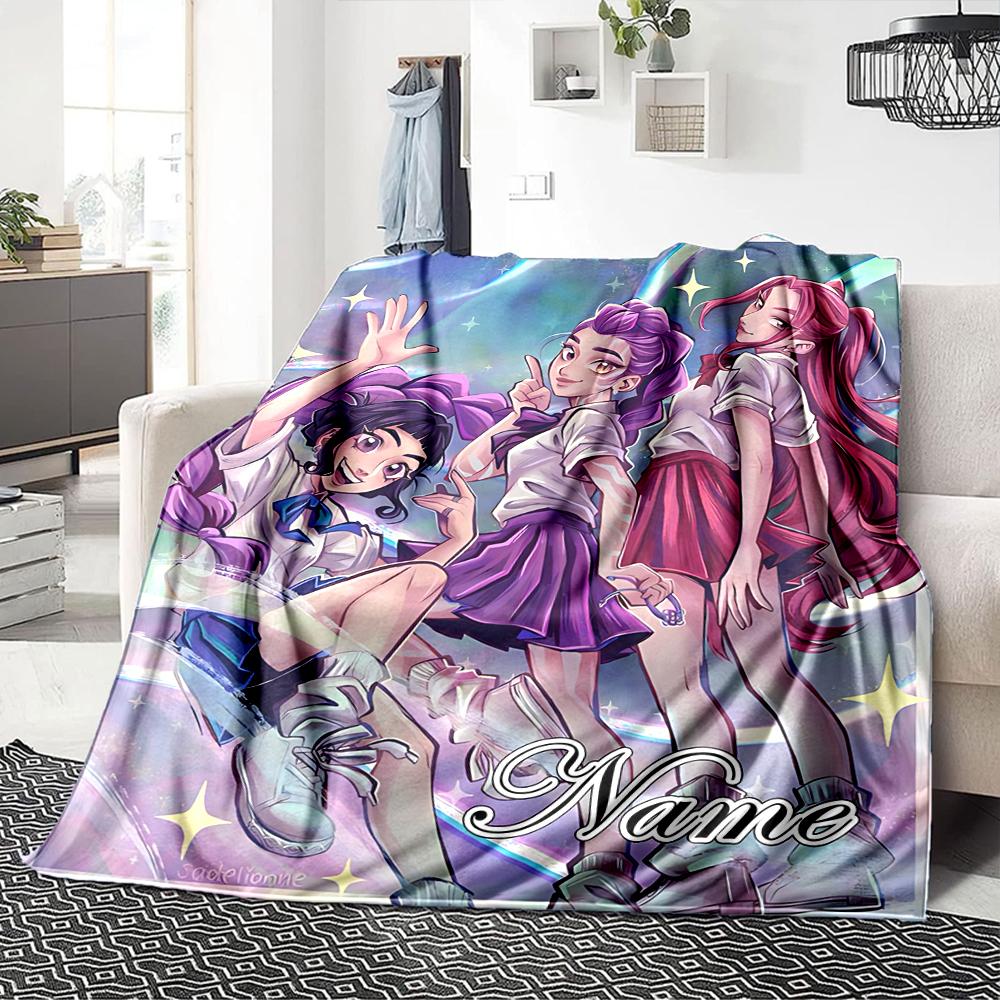 Custom Name Hunter'S Purple Dream Party Blanket For Couch Bed Plush Cozy Fuzzy Blanket Super Soft Warm Blankets For Fall And Winter 0916206