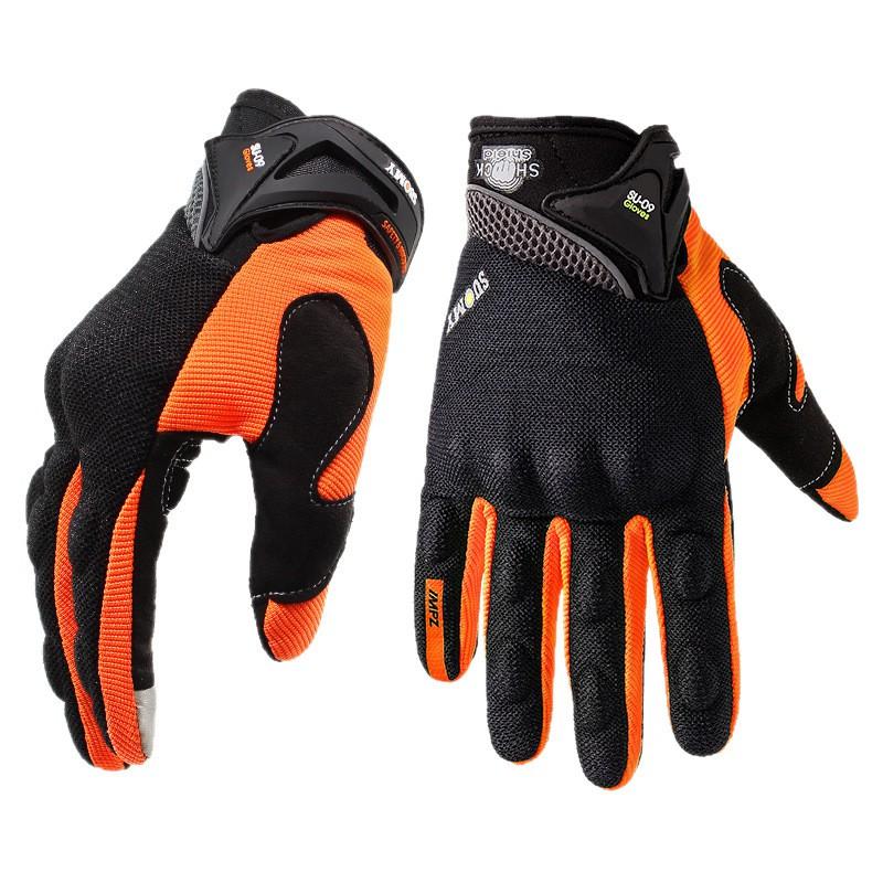 SUOMY SU-09 Motorcycle Gloves Men Women Breathable Anti-Slip Impact Protection Riding Gear Off-Road Street Use