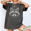 Raccoon Vintage T Shirt, Funny Raccoon Graphic Tee, Retro Shirt Raccoon Funny Gift Street Cats Shirt Raccoon Lover Gift Trash Panda Shirt