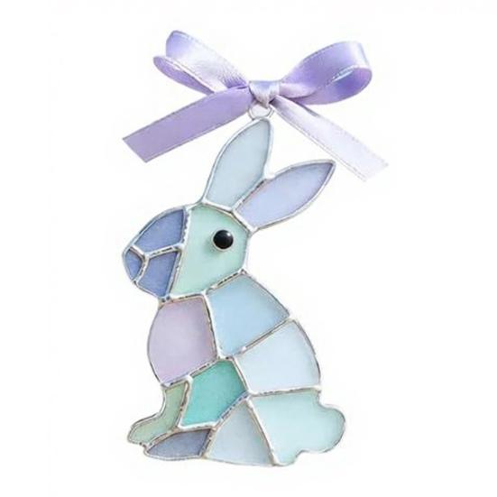 

Пасхальное украшение из морского стекла, обмотанного проволокой, 2D Прибрежный кролик, Пасхальные яйца, Ручная работа, Морская тематика, Подвесное украшение для Весенней вечеринки, Декор для дома C