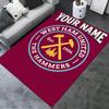 Custom Name West Ham United Carpet Rug for Living Room Bedroom Home Sofa Decoration,Kids Play Non-slip Floor Mat