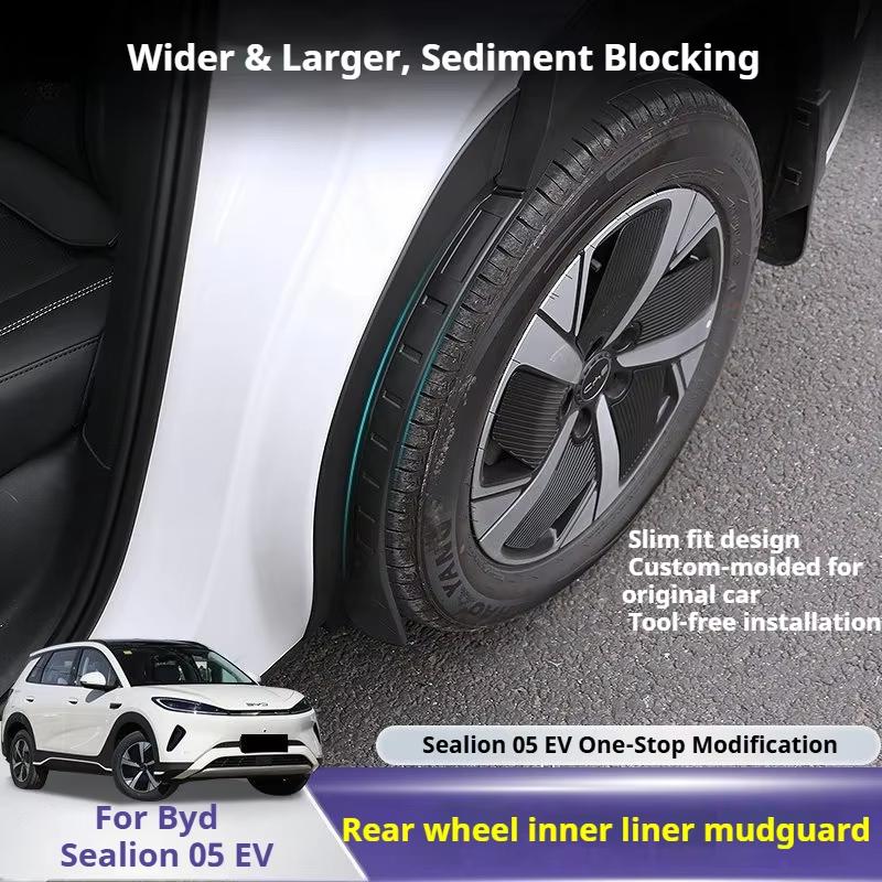 For BYD Sealion 05 EV Car Wheel Rear Tire Mudguard Inner Cover - Mud and Sand Blocking Skirt Car Accessories