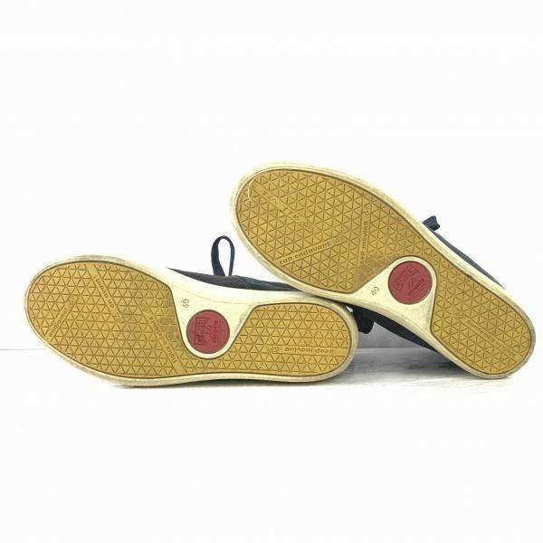 CAMPER Leather Side Gore & Lace Up Short Boots 40 24.5-25 Navy(USED)