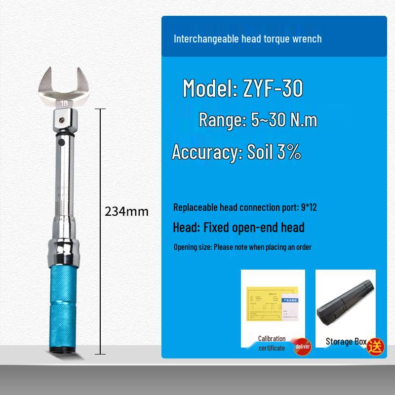 HEMUELE He Mu Replaceable Head Torque Wrench for Bicycle and Auto Repair