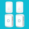 Wireless Battery & DC Powered Dual-use Doorbell, Plug-free for Home