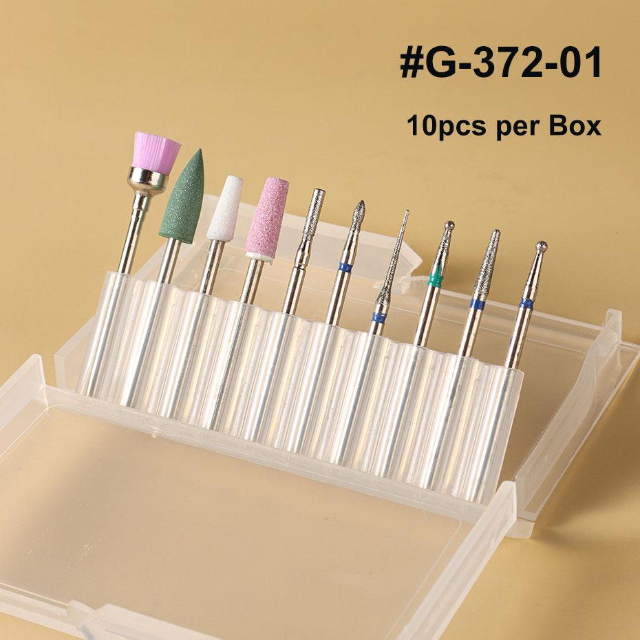 

1 коробка алмазных сверл, набор пилок для ногтей, фреза для кутикулы, фреза для маникюра, портативная щетка для очистки от пыли, инструменты для полировки ногтей
